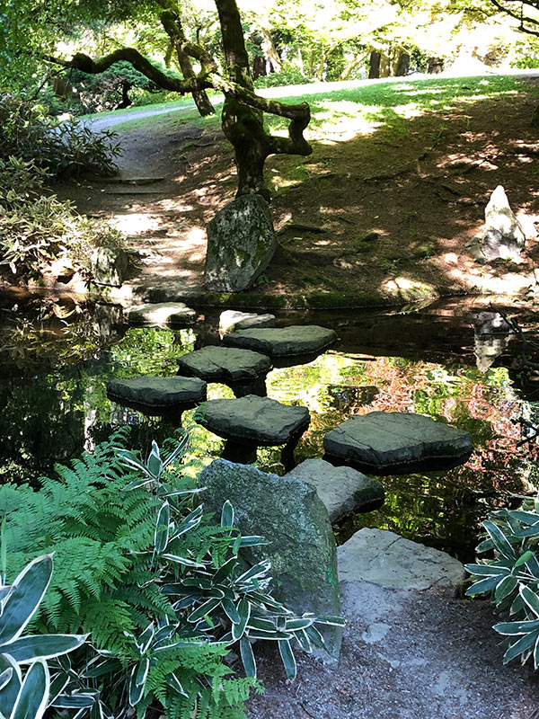Rock path over water