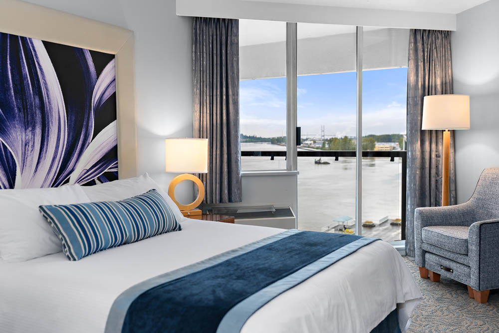Inn at the Quay guest room with water view